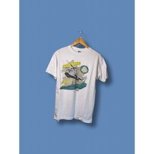 VINTAGE SINGLE STITCHED SEAKING SH-3H HELICOP T-SHIRT SZ LARGE US NAVY 80'S 90'S
